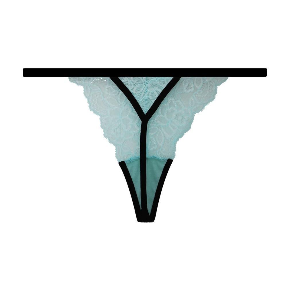 10-piece set of lace cotton G-string thongs from The Clothing Company Sydney, featuring T-back design and plus size underwear.