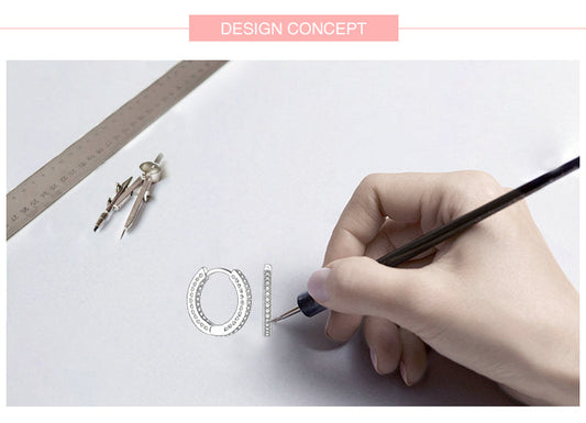 925 Sterling Silver Classic Full Hearts Hoop Earrings Luxury Cubic Zirconia Fashion Jewellery For Women Wedding Gift The Clothing Company Sydney