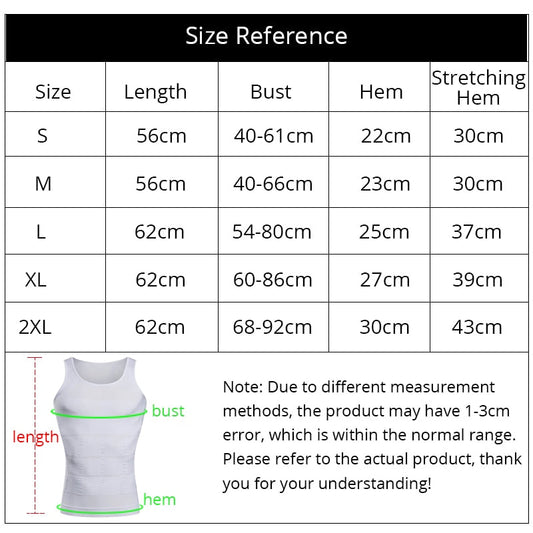 Men's Body Shapewear Corset Vest Shirt Compression Abdomen Tummy Belly Control Slim Waist Cincher Underwear The Clothing Company Sydney