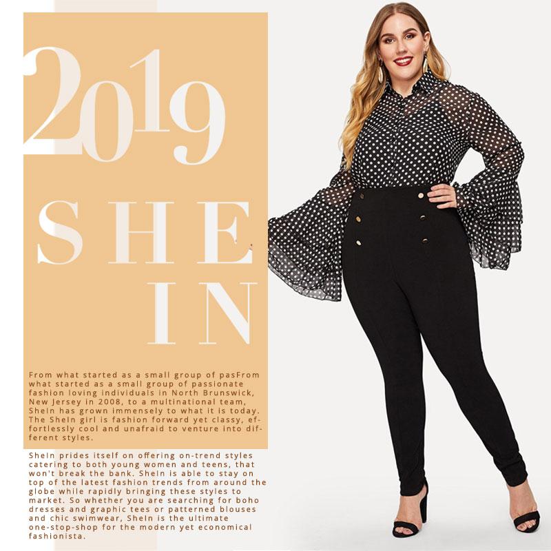Black high waist double-breasted zipper closure pencil pants for women, plus size trousers from The Clothing Company Sydney.
