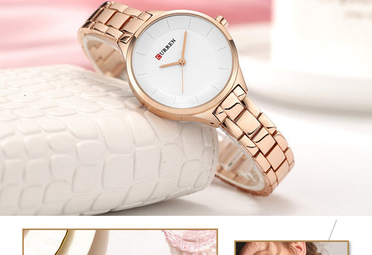 Top Brand Fashion Stainless Steel Band Quartz Wrist Watch Ladies Watches The Clothing Company Sydney