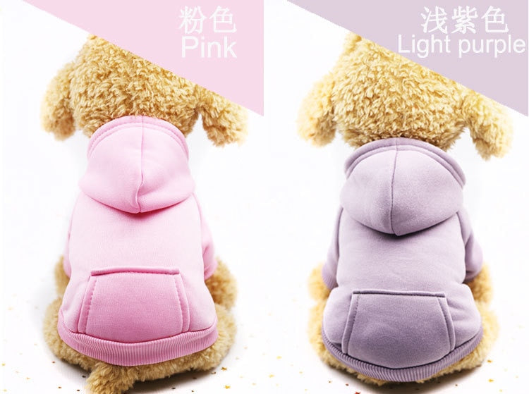 Autumn and winter warm pocket sweater dog hoodies two feet sports pet clothes dog coat for winter The Clothing Company Sydney