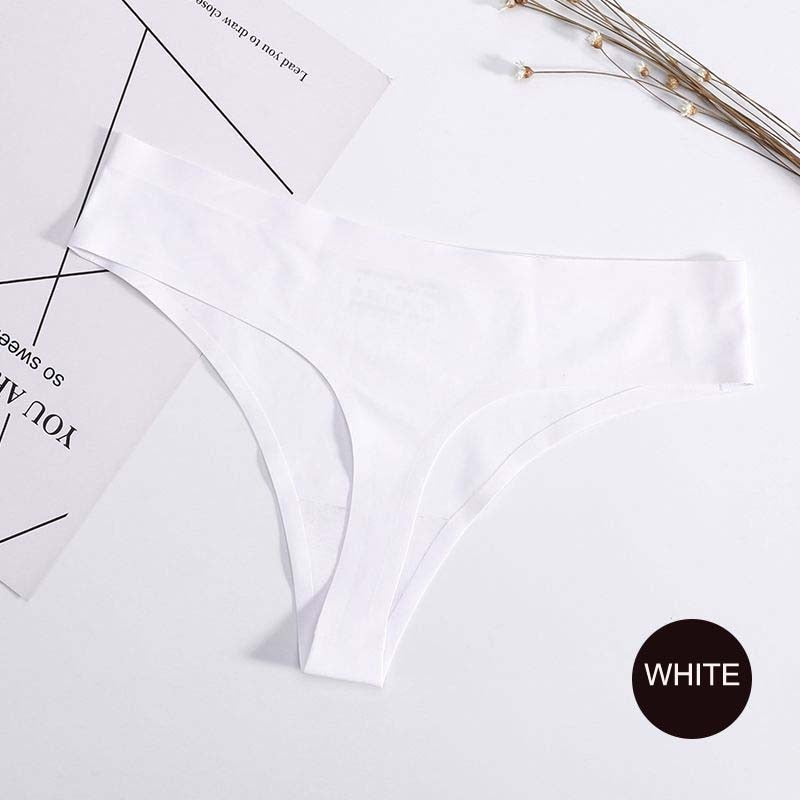 Plus size low waist seamless cotton thong underwear for women, comfortable G-string lingerie from The Clothing Company Sydney.