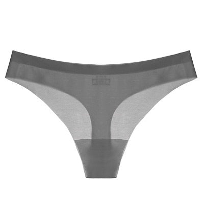 Plus size low waist seamless cotton thong underwear from The Clothing Company Sydney, featuring a comfortable G-string design.