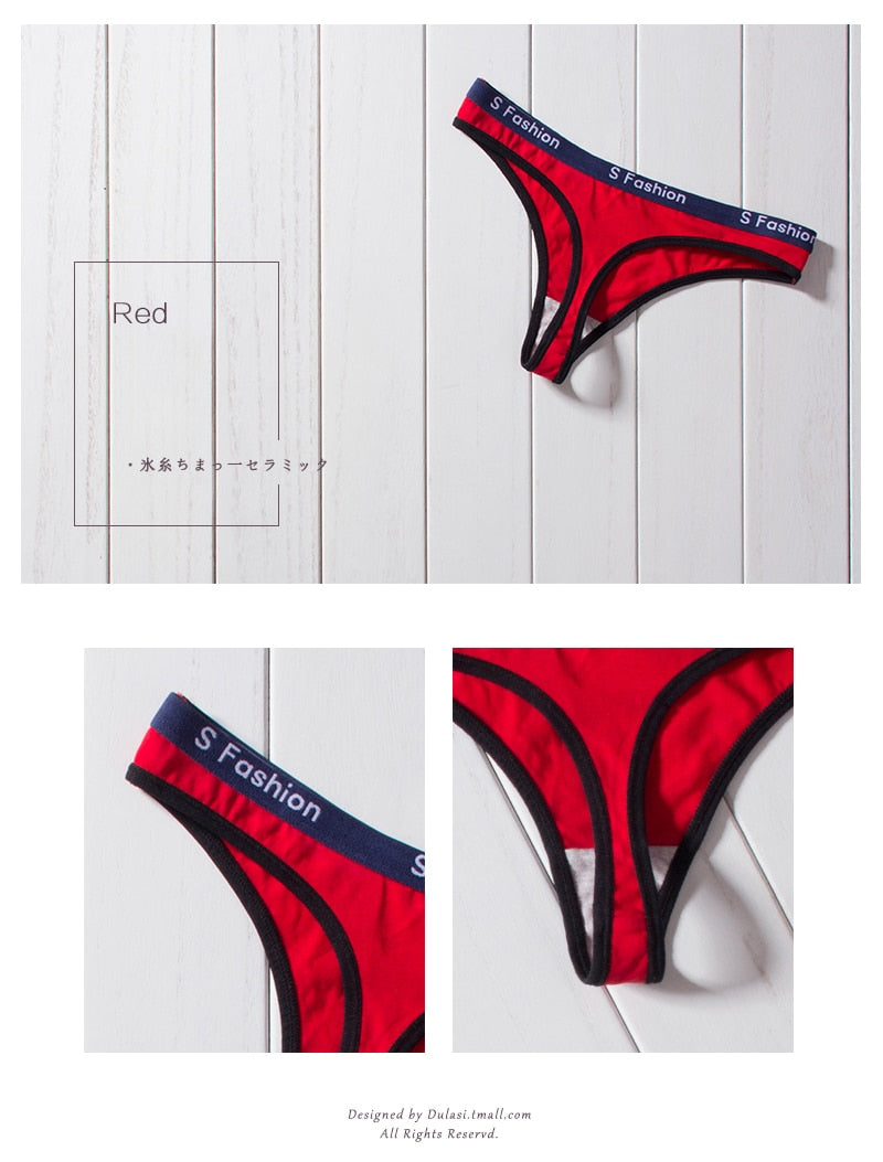 Three-pack G-string cotton mix panties from The Clothing Company Sydney, T-back, seamless, low-rise, transparent bikini briefs.