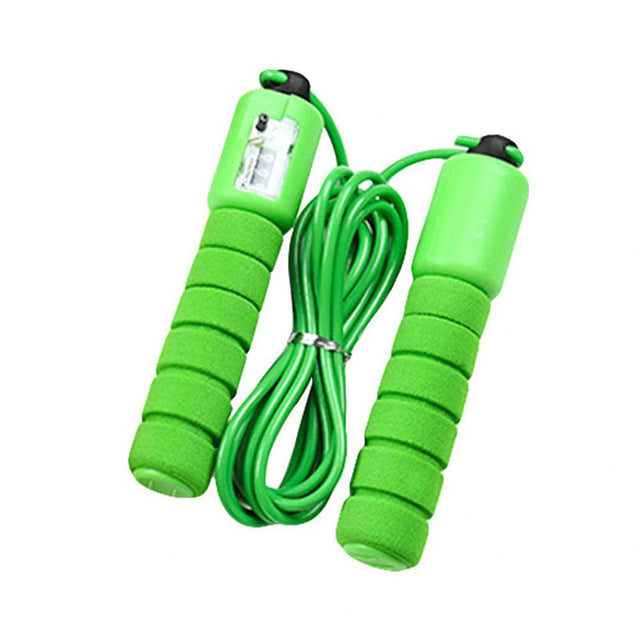 Fast speed skipping jump rope with non-slip handles, ideal for fitness and aerobic exercises to help with weight loss.