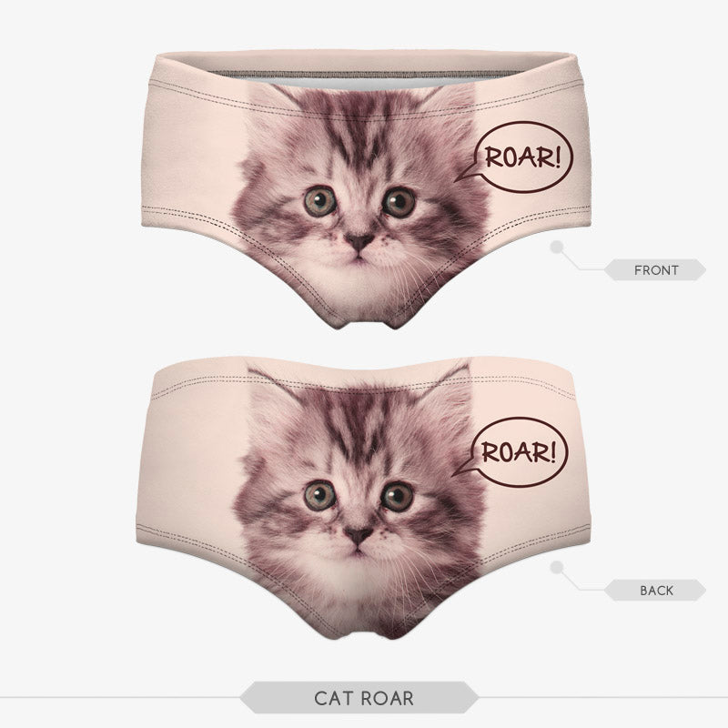 3D humorous printed knicker panties from The Clothing Company Sydney featuring 20 playful lingerie designs on soft fabric.