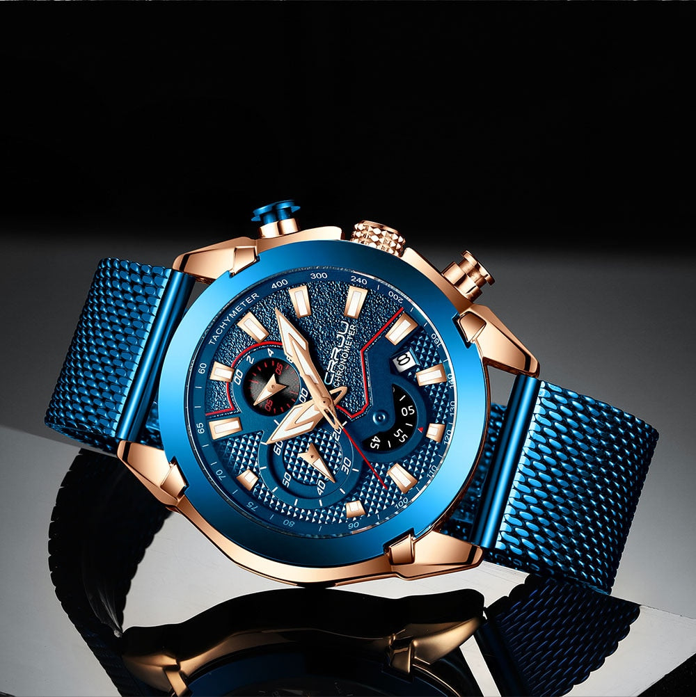 Luxury Brand Army Military Watch by The Clothing Company Sydney with high-quality 316L stainless steel case and chronograph features.