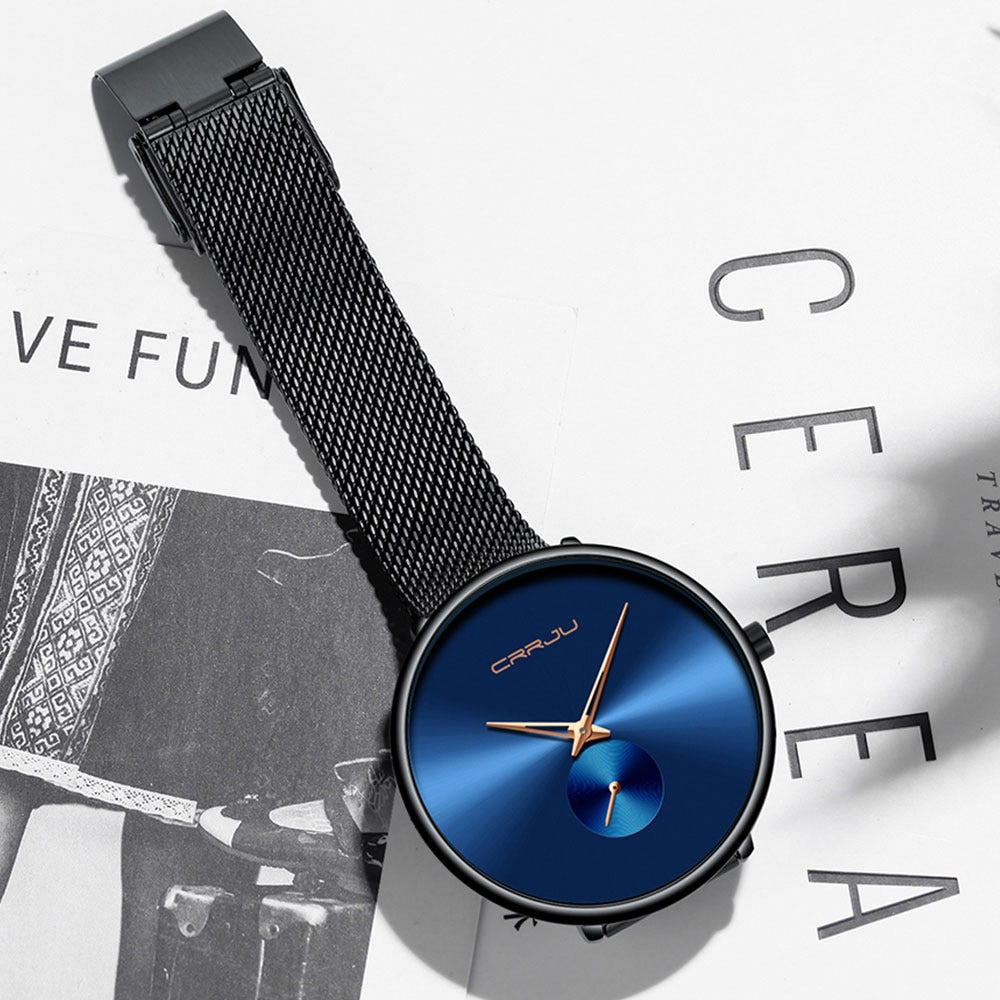 Elegant ladies' casual dress watch by The Clothing Company Sydney with minimalist mesh band and waterproof quartz movement.