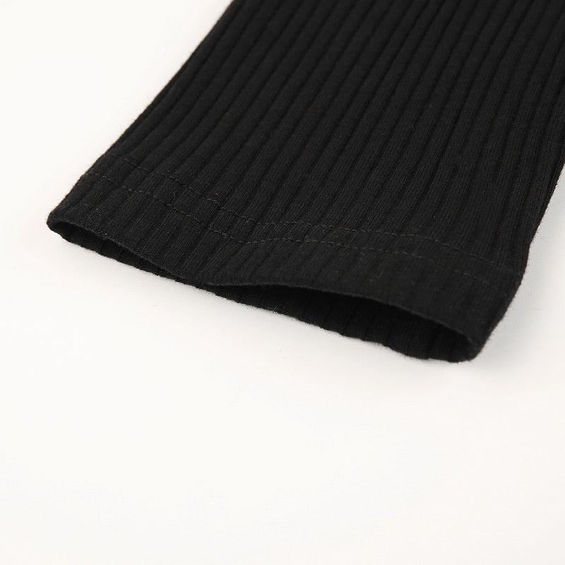 Autumn winter skinny long sleeve button-up bodysuit by The Clothing Company Sydney, featuring a fitted design and long sleeves.
