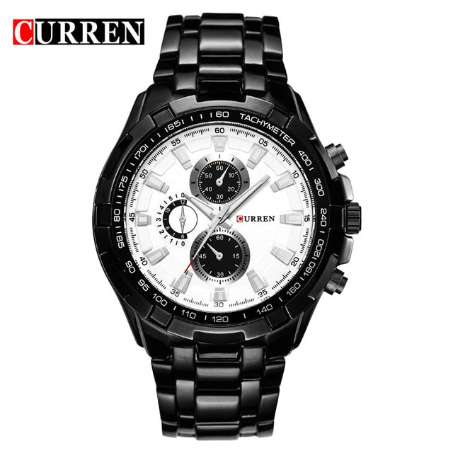 Men's quartz military-style sports watch by TopBrand, waterproof analog watch with rugged design for outdoor and military use.