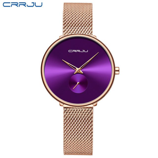 Minimalist waterproof quartz wristwatch for women by The Clothing Company Sydney, featuring a simple, elegant daily dress design.