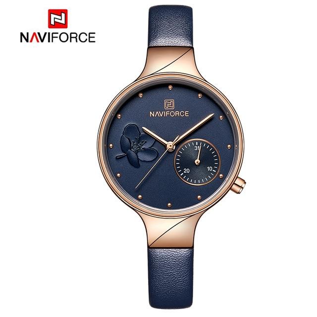 Luxury fashion quartz wrist watch for ladies with leather strap and waterproof design, by The Clothing Company Sydney.
