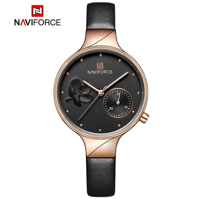 Luxury fashion quartz wrist watch for ladies with leather strap and waterproof design by The Clothing Company Sydney.