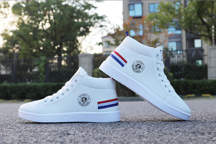 Black/white waterproof warm plush shoes ankle High Cut Sneaker boots The Clothing Company Sydney