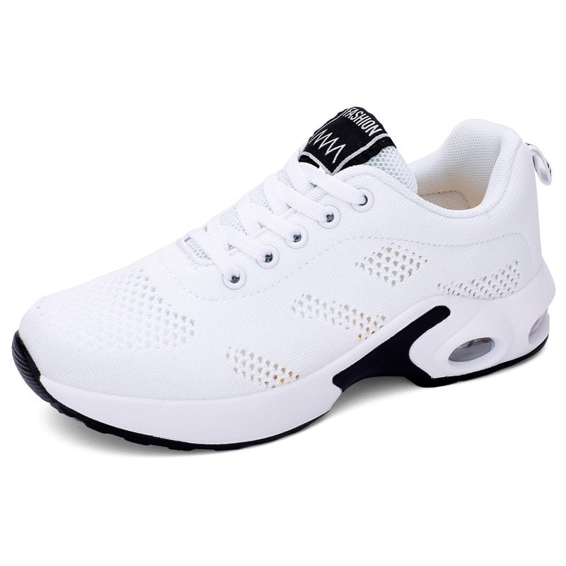 Breathable mesh outdoor sports shoes by The Clothing Company Sydney with air cushion sole and lace-up design for running and active wear.