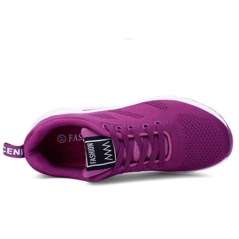 Breathable mesh outdoor sports shoes by The Clothing Company Sydney with air cushion comfort and lace-up design for running and fitness.
