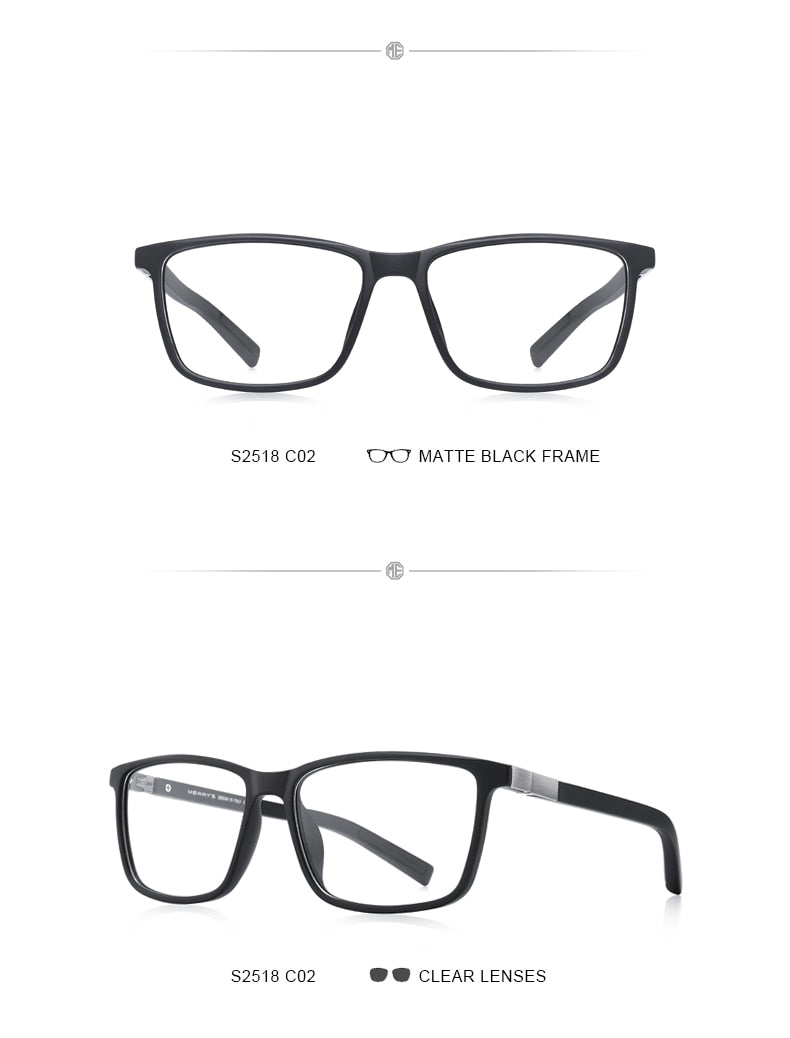 Luxury designer men's acetate prescription eyeglasses with spring hinge and silicone temple tips, stylish accessories by The Clothing Company Sydney.
