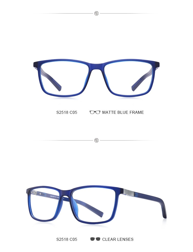 Luxury men's designer acetate eyeglasses with spring hinges, silicone temple tips, prescription lenses, by The Clothing Company Sydney.