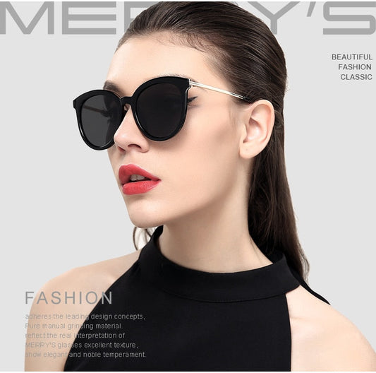 Women's Brand Designer Cat Eye Polarized Sunglasses 100% UV Protection The Clothing Company Sydney