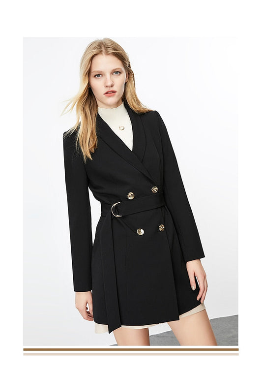 Autumn Winter Women's Mid-length Thin Suit Jacket The Clothing Company Sydney
