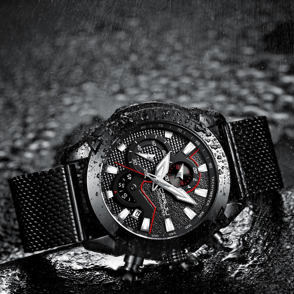Luxury Army Military Watch by The Clothing Company Sydney, high-quality 316L stainless steel chronograph men's watch with rugged design.