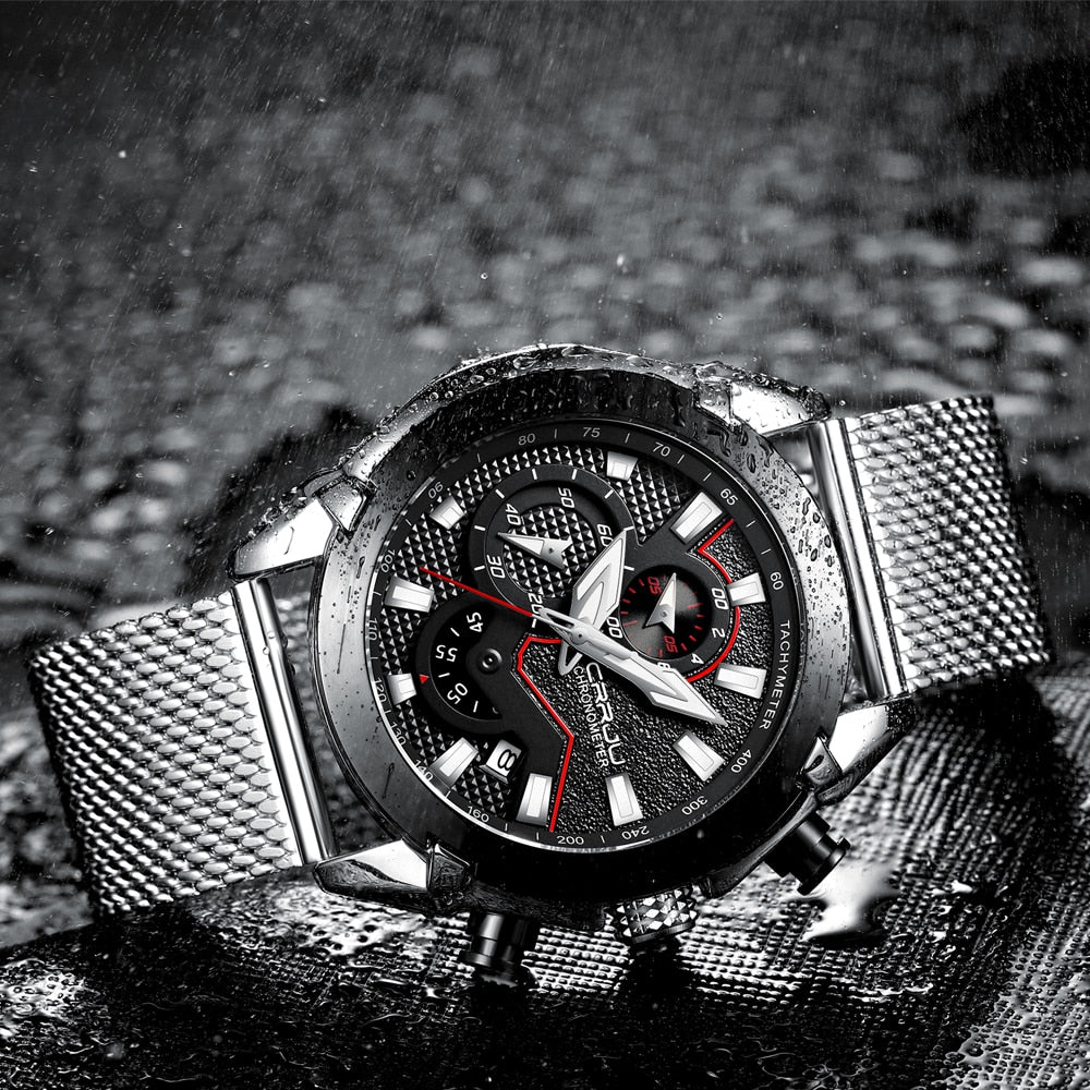 Luxury Army Military Watch by The Clothing Company Sydney, high-quality 316L stainless steel chronograph men's watch.