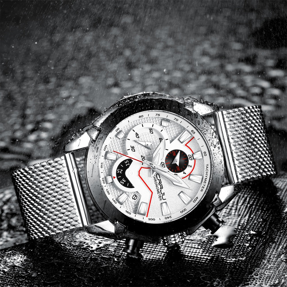 Luxury Army Military Watch by The Clothing Company Sydney, high-quality 316L stainless steel men's chronograph watch with durable design.