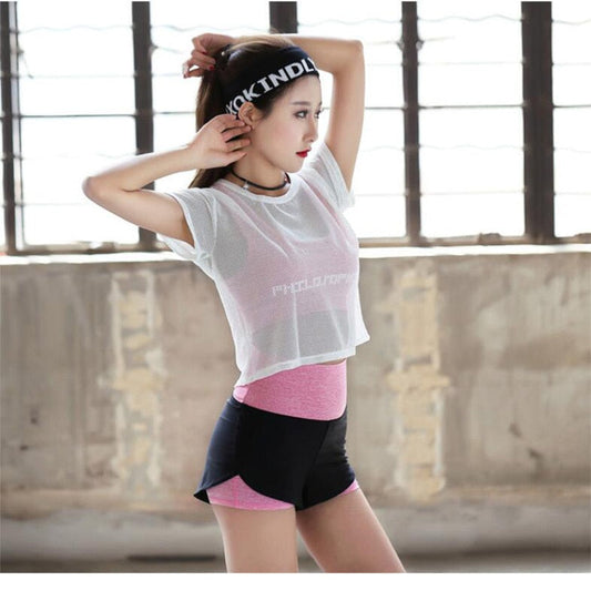 3 Piece High Waist Three Piece Yoga Set Sportswear for Women Sports Bra Fitness Clothing Women Sports Shorts Gym Workout Crop Top Women The Clothing Company Sydney