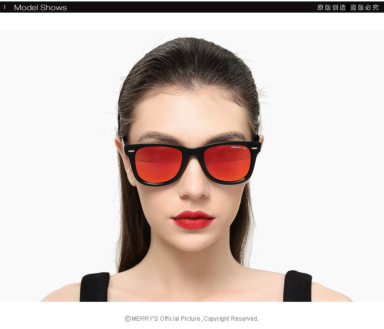 Retro rivet sunglasses with polarized lenses and 100% UV protection, stylish unisex accessories from The Clothing Company Sydney.