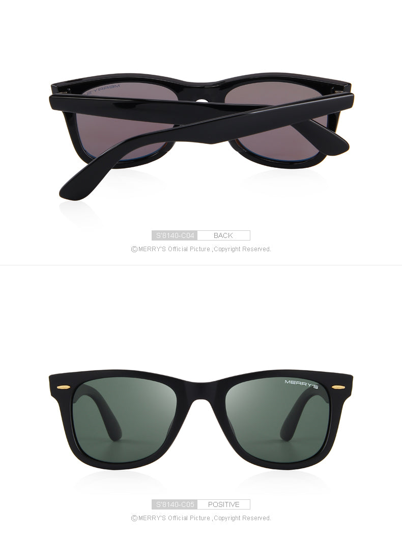 Classic retro rivet sunglasses for men and women by The Clothing Company Sydney, polarized with 100% UV protection.