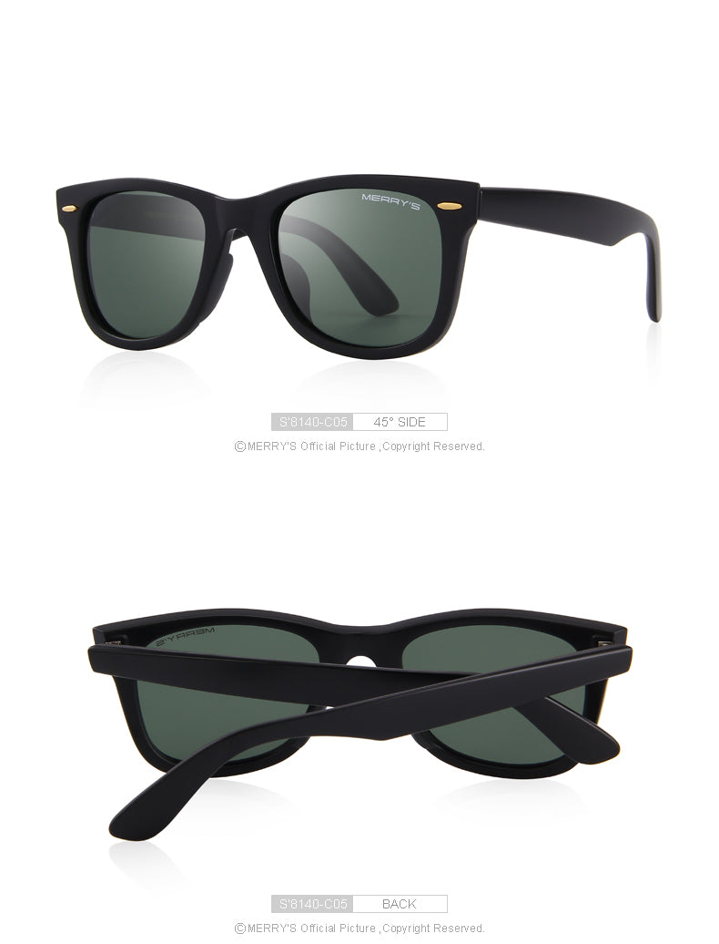 Classic retro polarized sunglasses with rivet details, 100% UV protection, suitable for men and women by The Clothing Company Sydney.