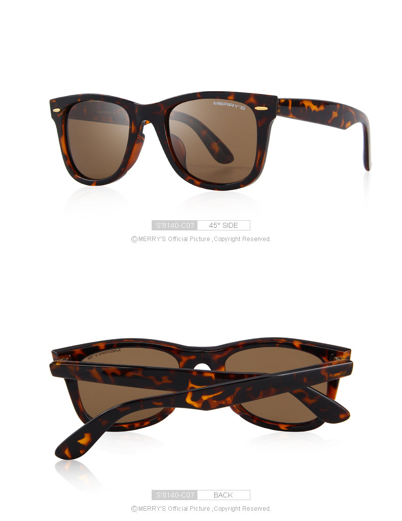 Classic retro rivet sunglasses by The Clothing Company Sydney, polarized with 100% UV protection for men and women.