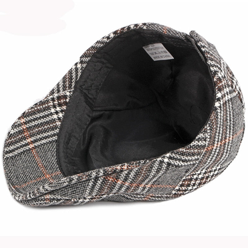 Autumn Winter Hat Men Women Wool Beret Vintage Plaid Ivy Newsboy Flat Cap Retro Artist Painter Beret Hat The Clothing Company Sydney