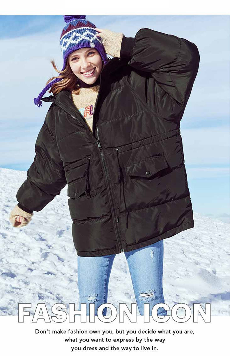 Autumn Winter Women's Loose Fit Cotton Jacket Parka Coat The Clothing Company Sydney