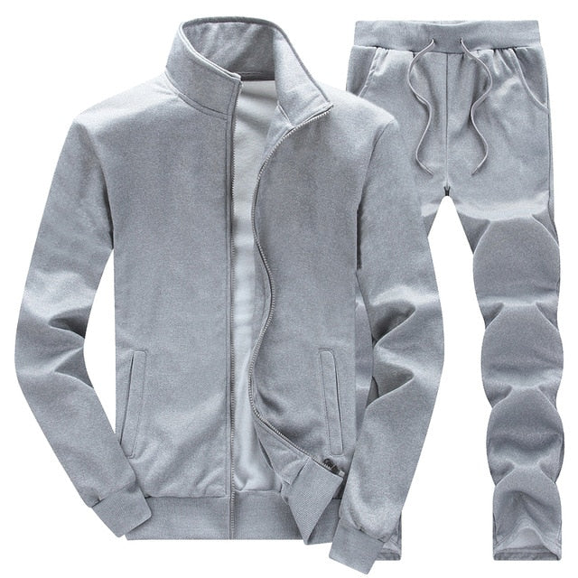 The Clothing Company Sydney 2-piece spring autumn sportswear tracksuit top and sweatpants set, casual athletic clothing for men or women.