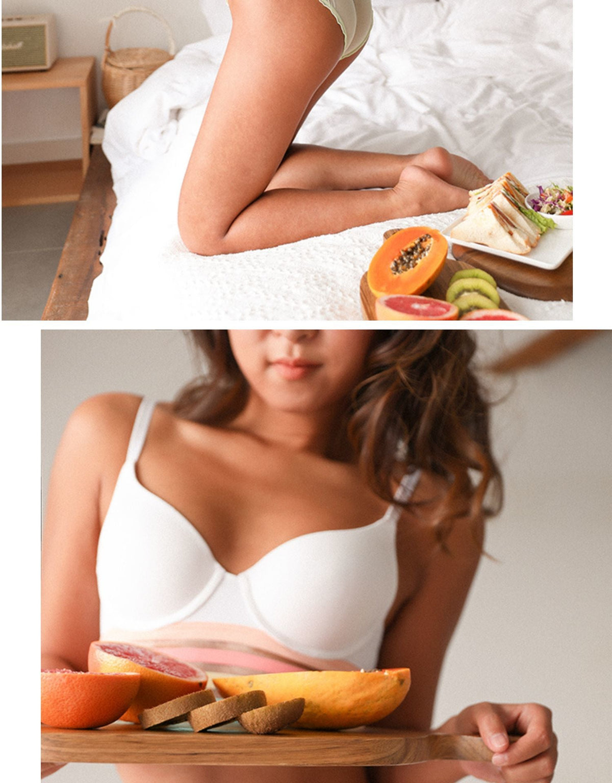 Fruit embroidered transparent underwear with cute cherry design, hollow out thong lingerie from The Clothing Company Sydney.