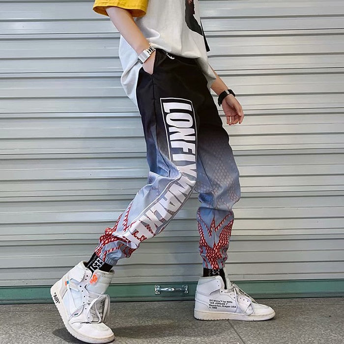 Men's Streetwear Hip hop Joggers Pants Loose Harem Pants Ankle