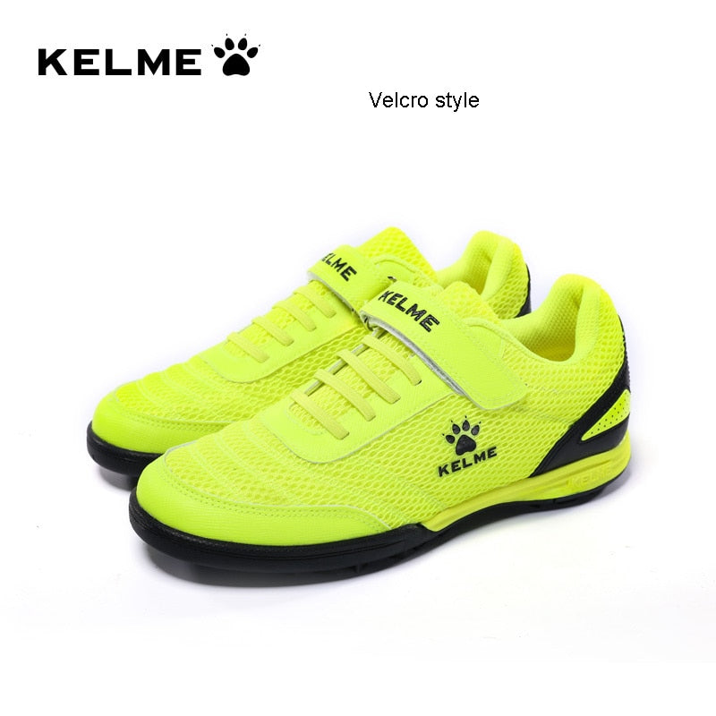 Indoor kids' cleats sneakers for boys and girls, futsal and soccer shoes by The Clothing Company Sydney, featuring sporty design.