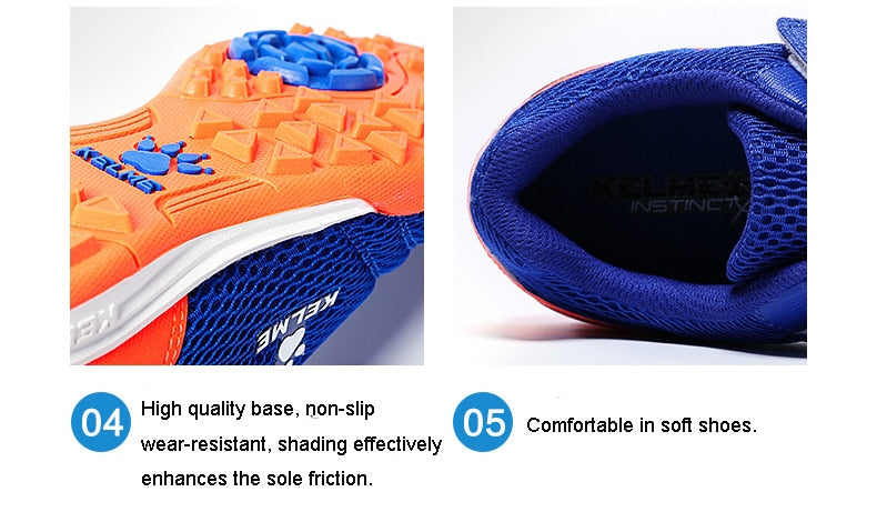 Indoor kids' cleats sneakers for boys and girls by The Clothing Company Sydney, designed for futsal, soccer, and football.