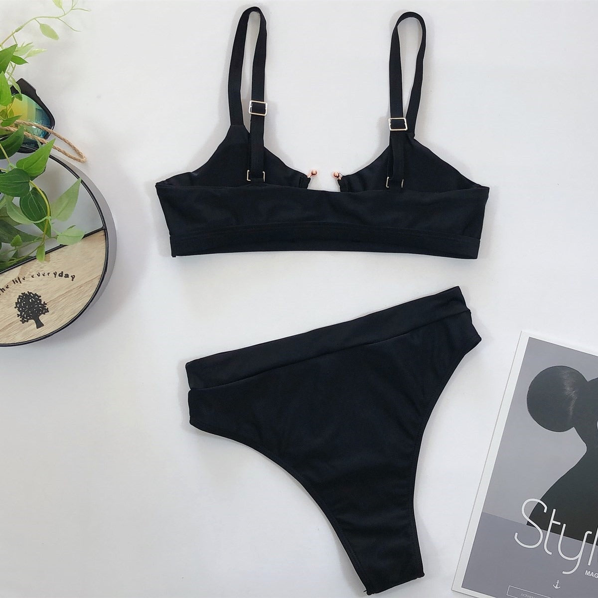 2 Piece Brazilian Women Print Side Tie Swimwear Push Up Swimsuit Bath Suit Bikini Set The Clothing Company Sydney