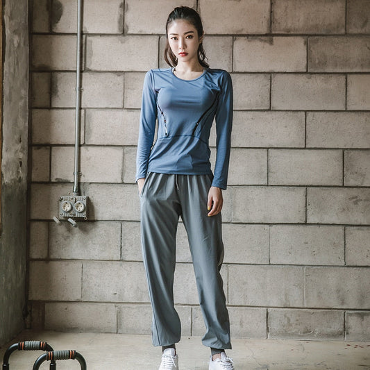 2 Piece Ladies Compression Running suits Sportswear Exercise Sports Gym Leggings long sleeve Yoga Jogging set The Clothing Company Sydney