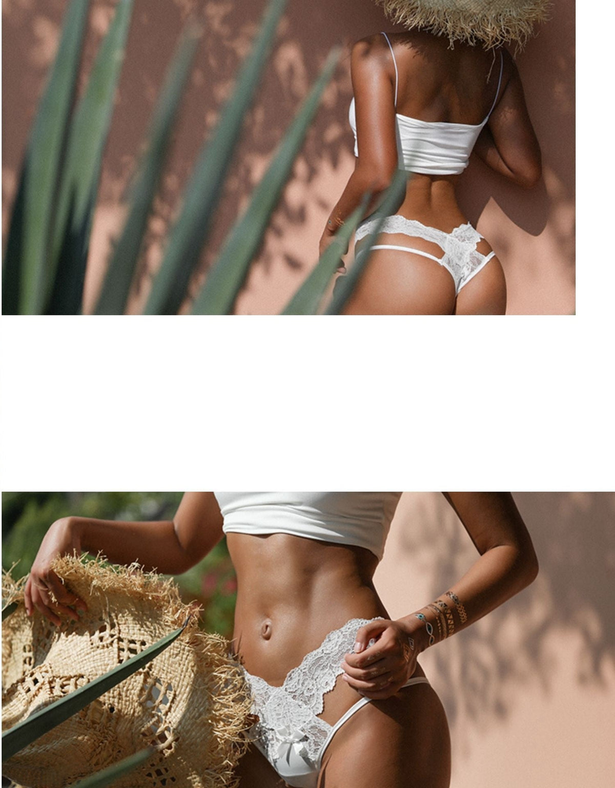 Hollow lace women's thong underwear with transparent mesh, low waist design, bow detail, seamless fit, by The Clothing Company Sydney