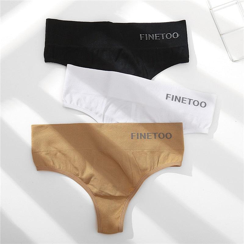 Two solid color high waist bodyshaper panties from The Clothing Company Sydney, G-string style, smooth undergarments for shaping.