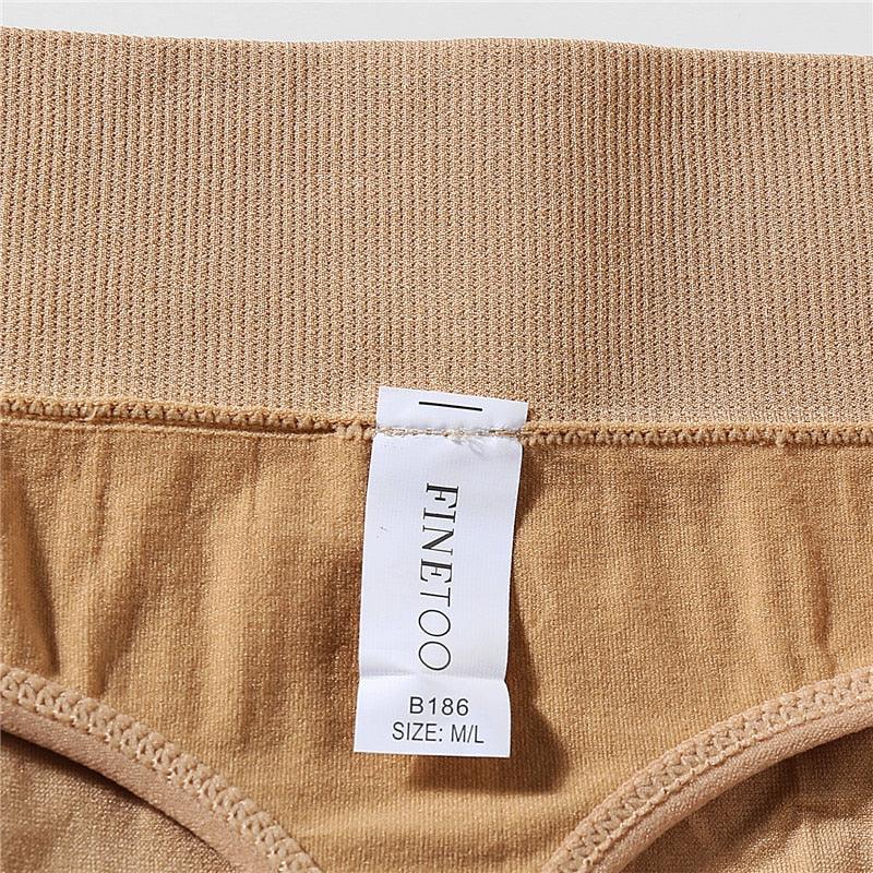 Two-pack of high-waist bodyshaper panties from The Clothing Company Sydney, solid color lingerie briefs with G-string design.