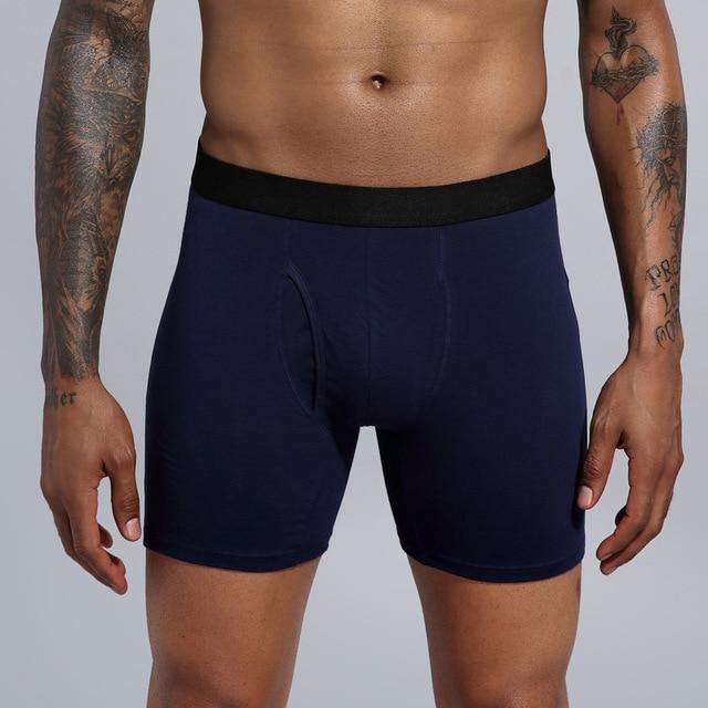 Men's plus size cotton boxer briefs from The Clothing Company Sydney, breathable undergarments with a comfortable fit.