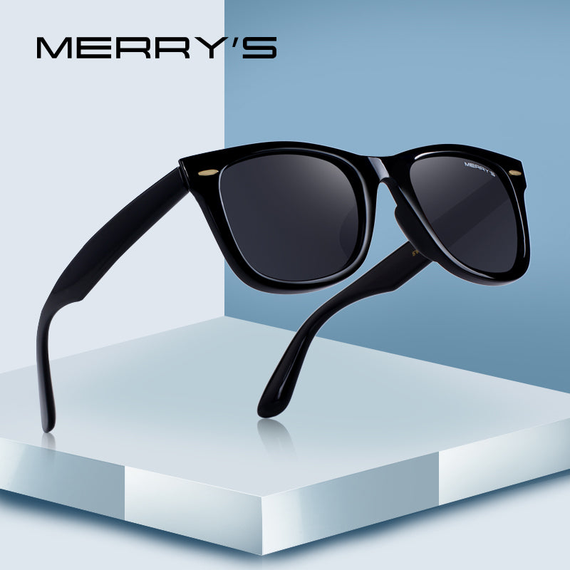 Classic retro polarized sunglasses with rivet details, offering 100% UV protection for men and women from The Clothing Company Sydney.