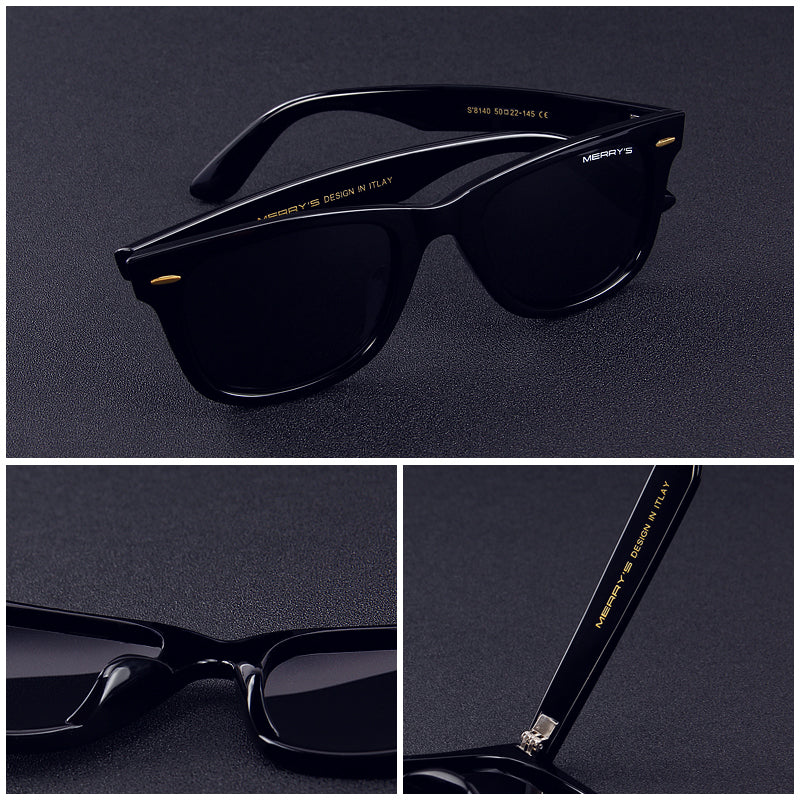 Retro rivet sunglasses for men and women by The Clothing Company Sydney, polarized with 100% UV protection.