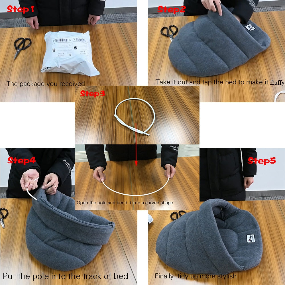 6 Colors Soft Polar Fleece Winter Warm Pet Heated Mat Small Dog Puppy Kennel House for Cats Sleeping Bag Nest Cave Bed The Clothing Company Sydney