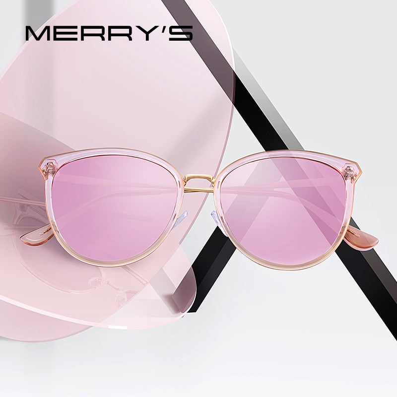 Luxury designer women's cat eye sunglasses by The Clothing Company Sydney with polarized lenses and UV400 protection.